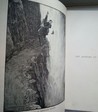 MEMOIRS of SHERLOCK HOLMES 1894 1st Edition.  Arthur Conan Doyle.  Sidney Paget. 3