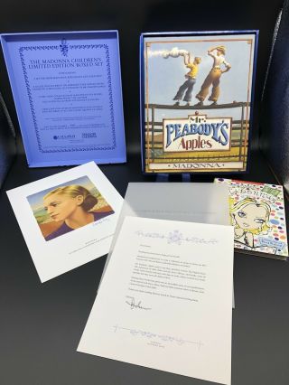 The Madonna Childrens Limited Edition 5 Book Boxed Set Signed/autograph Letter