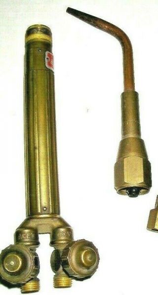 Vintage Uniweld Cutting Torch & Tip Only - Not Are Regulators And Hoses