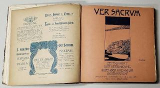 Ver Sacrum Volume 2 - 1899 First Editions - 12 Monthly Issues - Klimt & others 5