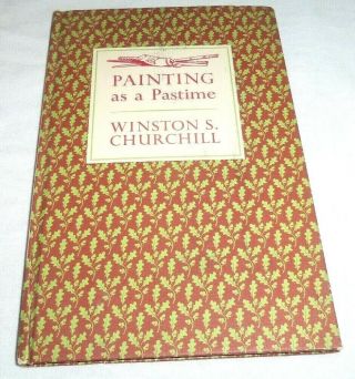 Vtg 1965 Painting As A Pastime By Winston S.  Churchill Art Book Hb Illustrated