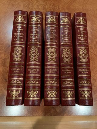 Easton Press Deluxe Limited Edition; The Count Of Monte - Cristo,  5 - Vol,  Leather