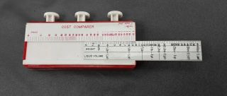 Vtg Add - A - Matic Currency/weight/volume Counter Cost Comparer Slide Rule 2