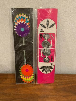 (3) 12 Packs Of Vintage Paper Flowers Takahashi San Francisco 1960’s