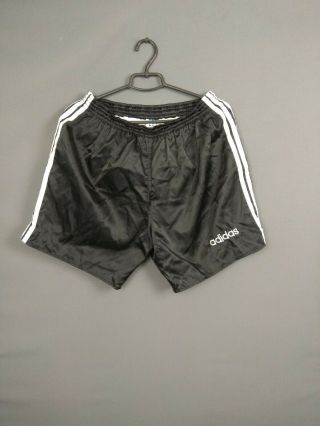 Adidas Shorts Size Large Mens Football Soccer Black Training Vintage Retro Ig93