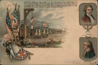 Patriotic Pmc Major John Andre Hung For Treason L.  Schwalbach Postcard Vintage