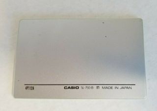 Vintage Solar Powered CASIO SL - 750 Credit Card Calculator,  Made in Japan, 3