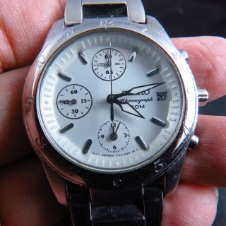 7t92 Japan Seiko Chronograph 50m Quartz Lady Watch