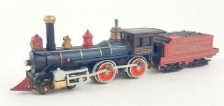 Vintage Bachmann Ho Scale Union Pacific American 4 - 4 - 0 And Tender 119