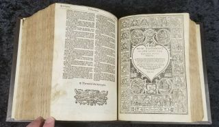 1620/21 King James Bible COMPLETE with Title pages and Genealogies 3