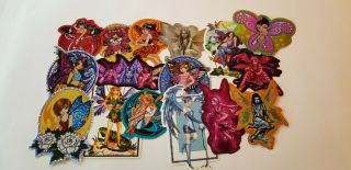 Vintage Vending Machine Stickers Fairy Girls Grab Bag,  16 Rare Stickers