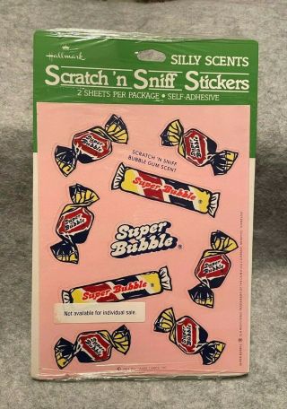 Vintage 1984 Hallmark One Bubble Gum Scratch 