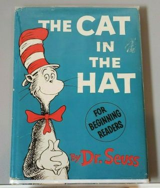 The Cat In The Hat By Dr.  Seuss,  Random House,  1957,  1st Edition,  1st Print,  Dj