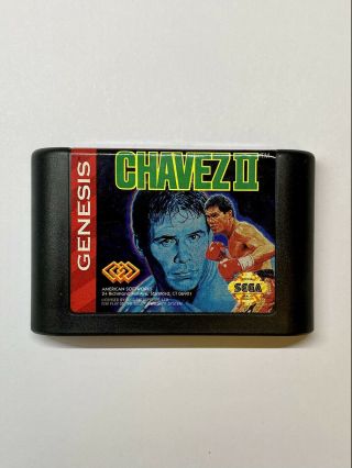 Chavez Ii For Sega Genesis Authentic Vintage Oem Boxing