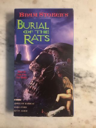 Vintage Bram Stokers Burial Of The Rats Horror Oop Sleaze Vhs Cult Gore