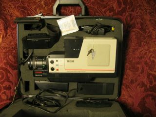 Rca Cmr - 300 Vhs Camcorder Video Recorder Vintage W/ Hard Case,  Keys Complete