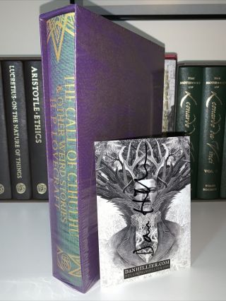 Folio Society H.  P.  Lovecraft The Call Of Cthulhu And With Signed Art