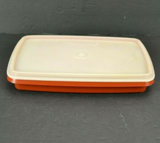 Vintage Tupperware Deli Lunch Meat Container Keeper With Lid 816 - 18 Paprika Red