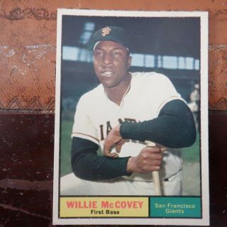 Vintage Baseball Card 1961 Topps Willie Mccovey 517 (hof) Nm