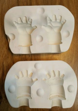 Vintage Ceramic Mold Baby Doll Hands Garden Babies T.  M.  Porcelain