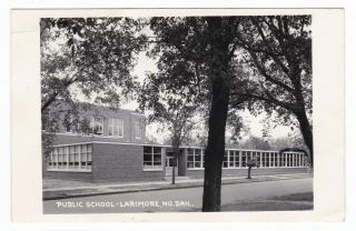 1957 Rppc Larimore Nd Public School Vintage Postcard North Dakota Hopkins Mn Old