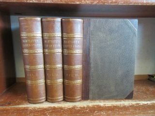 Old History Of The United States Of North America Leather Set 1856 W H Bartlett