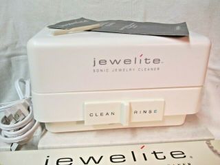 Jewelite Sonic Jewelry Cleaner Machine With Basket And Brush - Corded - Vintage
