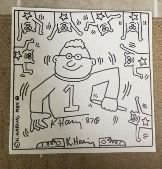 Keith Haring Untitled Coloring Book,  1985,  First Edition,  Signed By Haring
