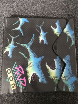 Vintage “rad Dog” Shark Trapper Keeper By Mead With 1989 - 1991 Calendars
