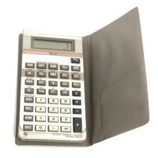 Vintage Texas Instruments Ti Ba - 35 Student Business Analysts Calculator Usa