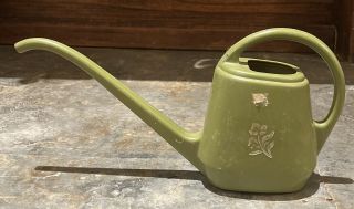Vintage Plastic Green Watering Can Small Houseplants Flowers Long Reach