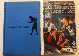 Nancy Drew Jewel Box Vintage Solid Blue Bsep Hc / Ws Dj