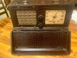 Vintage 1946 Ge General Electric Model 254 Am Portable Radio