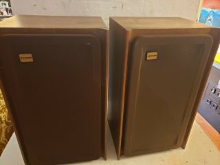 Vintage Jensen Spectrum Model 520 Wood Floor Speakers 22 " X 13 " X 11 "