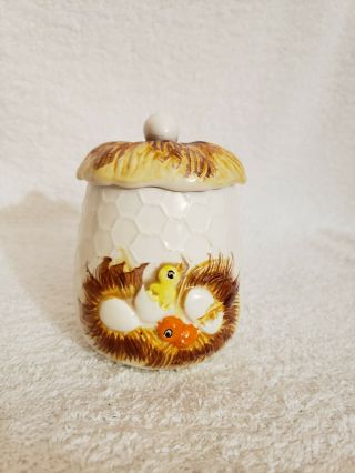 Vintage Sears Roebuck & Co.  1976 Chicken Egg Nest Small Canister