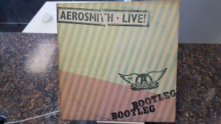 Aerosmith Live Bootleg Vintage Vinyl 2lp 1978 Including Poster Ex/ex
