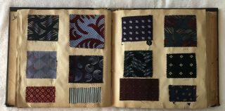 Vintage 1930s Textile Sample Book Exclusive Jacquard Designs From European Mills
