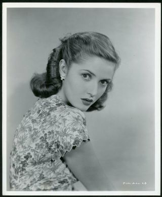 Martha Vickers Macvicar In Early Portrait Vintage 1944 Rko Photo