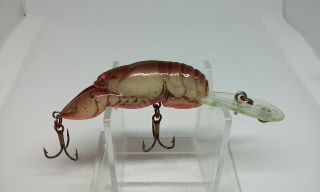 Vintage Rebel Wee Crawfish/crayfish/crawdad Brown 2.  25 " Sinking Crankbait Lure
