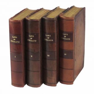 William Blackstone / Commentaries On The Laws Of England In Four Books 1788