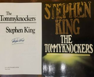 Signed Stephen King The Tommyknockers Hardcover Book Dj First/1st $19.  95 Movie