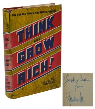 Think And Grow Rich Signed By Napoleon Hill 1946 Autographed Later Printing