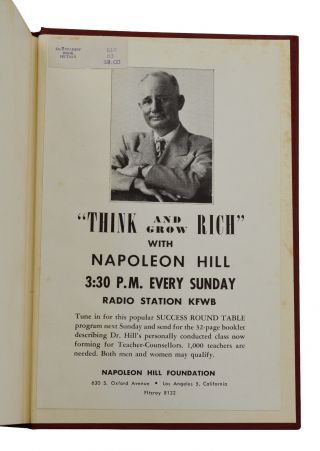 Think and Grow Rich SIGNED by NAPOLEON HILL 1946 Autographed Later Printing 5