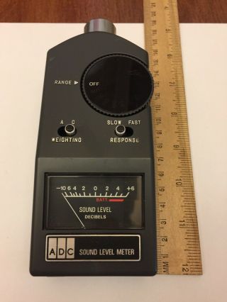Adc Analog Sound Level Meter | Slm - 2 | 9v | Audio Dynamics Corp | Korea,  Vintage