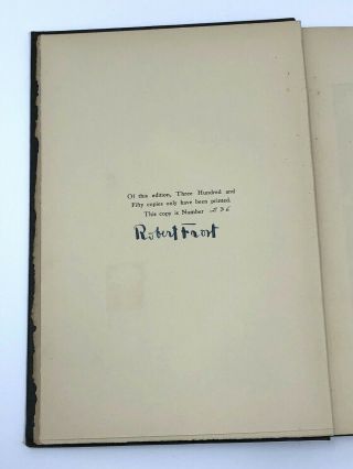 Robert Frost - Hampshire (1924) Signed Limited Edition 3