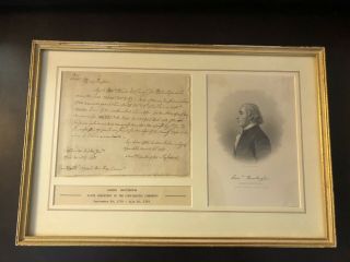 Official Revolutionary War Congress Documents Signed By Samuel Henderson