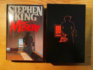 Misery - Signed By Stephen King (1987 Hardcover) - 1st/1st - Fine W/ Slipcase