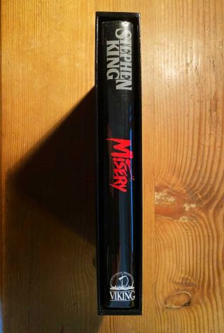 Misery - SIGNED by Stephen King (1987 Hardcover) - 1st/1st - FINE w/ Slipcase 3