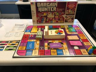 Vintage Milton Bradley Bargain Hunter Board Game - 100 Complete
