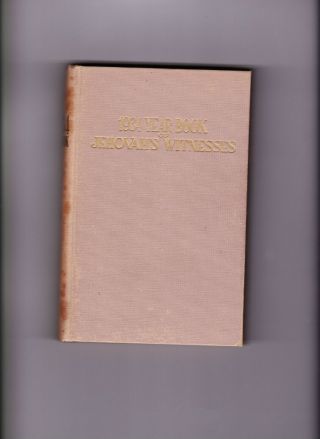 1934 Year Book Of Jehovah 